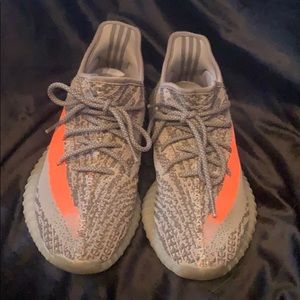 Yeezys boost 350 grey and orange